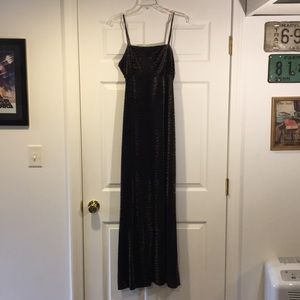 Arianna dress, faux fur blackish dress